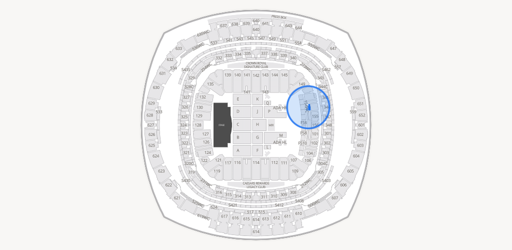 Caesars Superdome Seating Chart