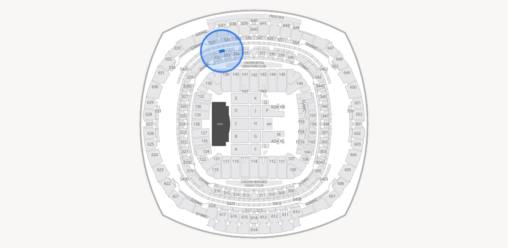 Caesars Superdome Seating Chart