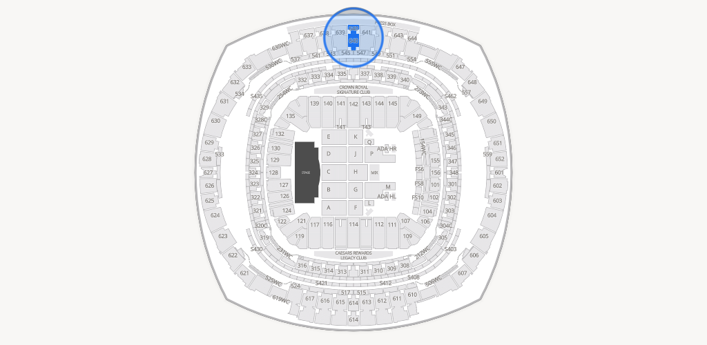 Caesars Superdome Seating Chart