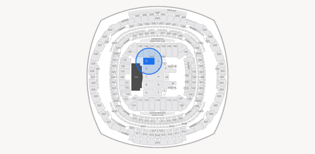 Caesars Superdome Seating Chart