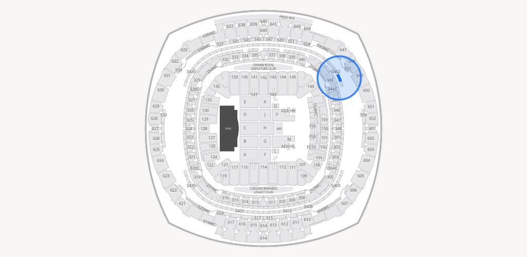 Caesars Superdome Seating Chart