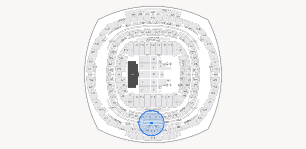 Caesars Superdome Seating Chart