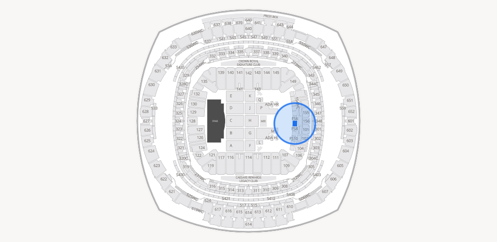 Caesars Superdome Seating Chart