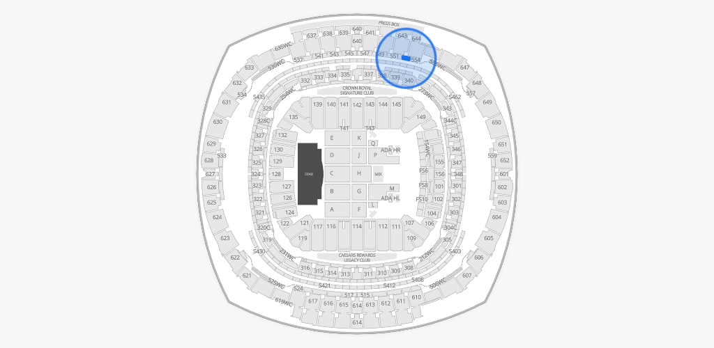 Caesars Superdome Seating Chart
