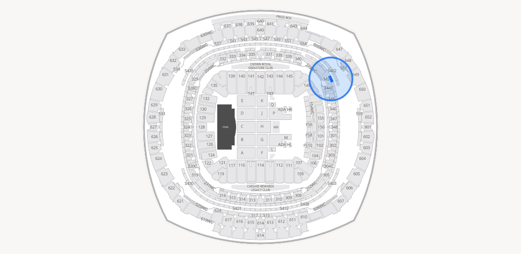 Caesars Superdome Seating Chart