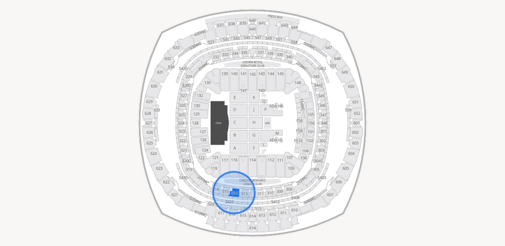 Caesars Superdome Seating Chart