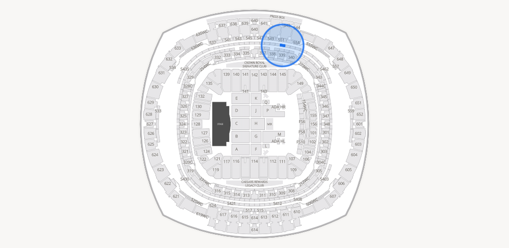 Caesars Superdome Seating Chart