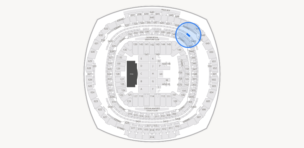 Caesars Superdome Seating Chart