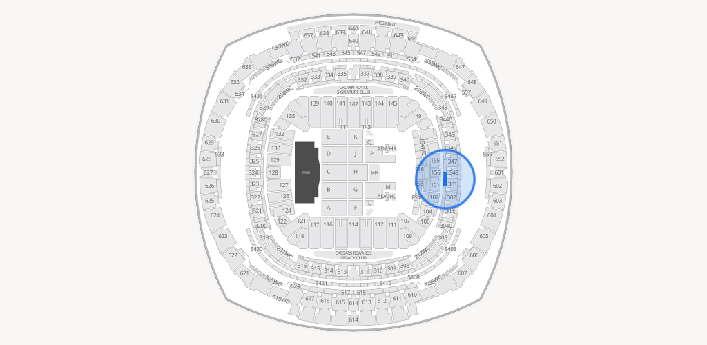 Caesars Superdome Seating Chart