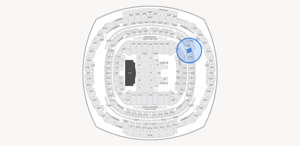 Caesars Superdome Seating Chart