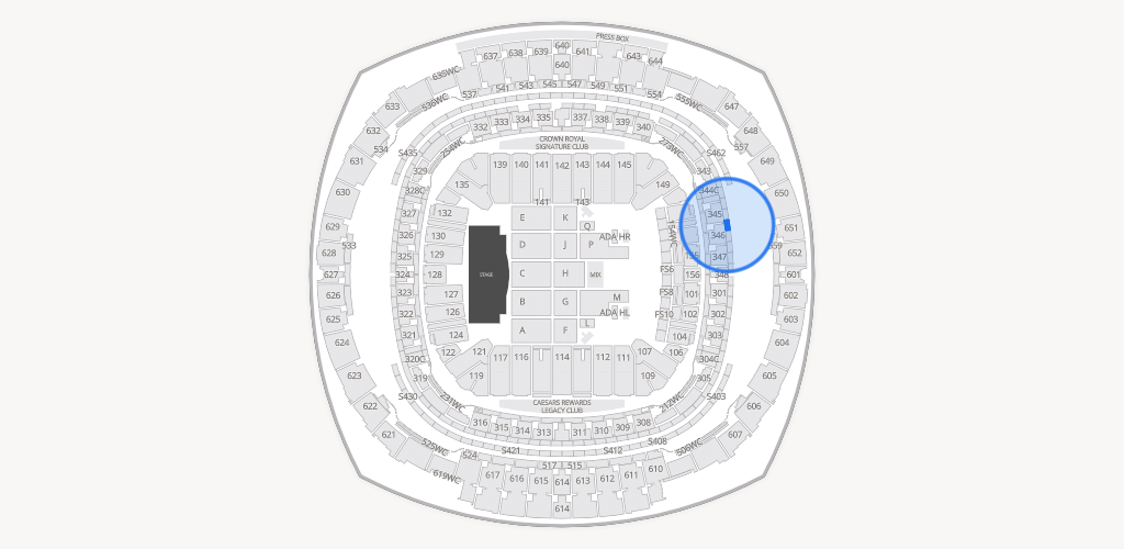 Caesars Superdome Seating Chart