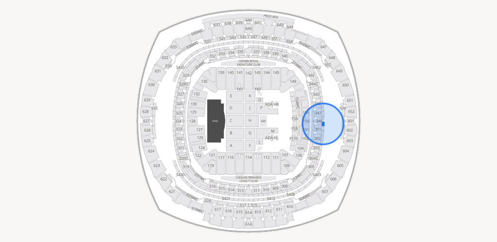 Caesars Superdome Seating Chart