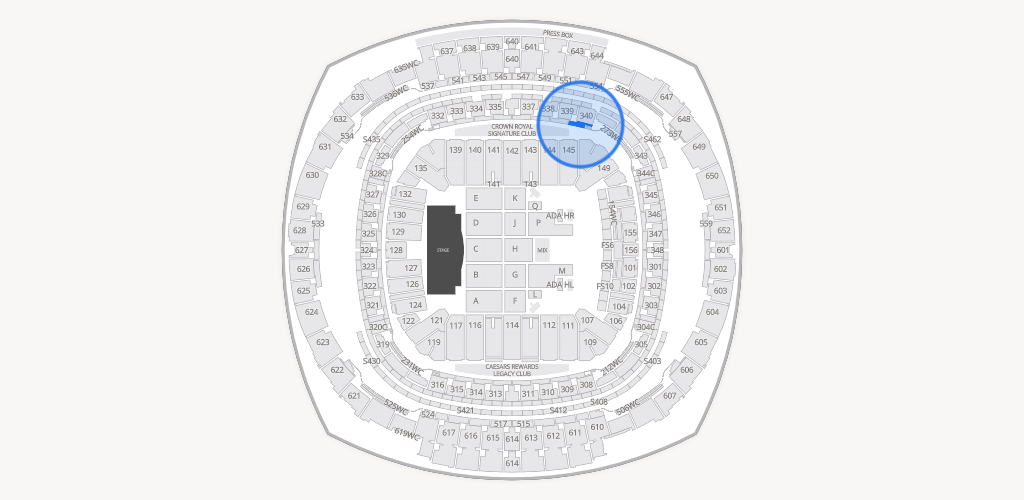 Caesars Superdome Seating Chart