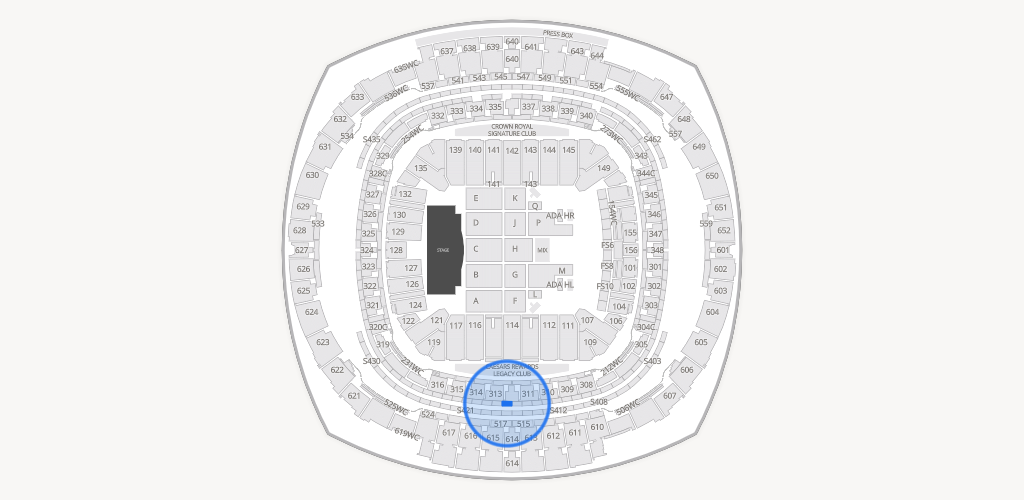 Caesars Superdome Seating Chart