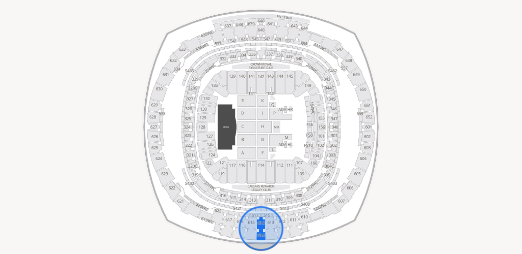 Caesars Superdome Seating Chart