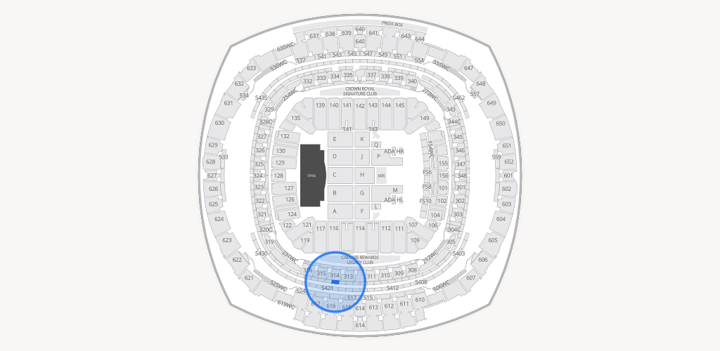 Caesars Superdome Seating Chart