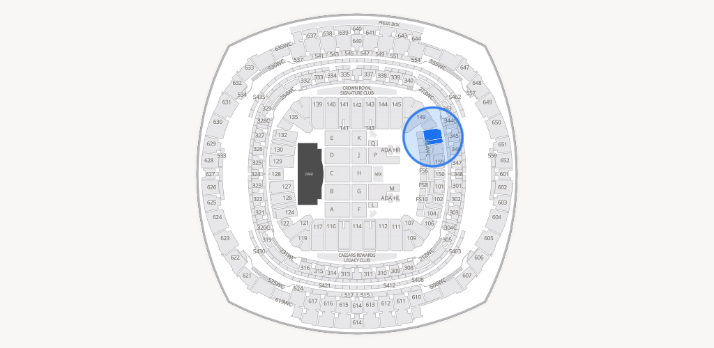 Caesars Superdome Seating Chart