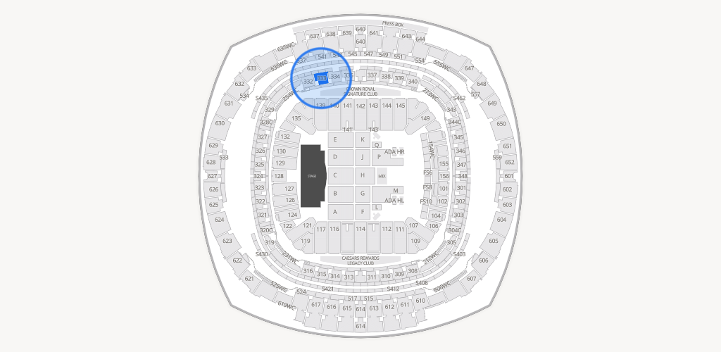 Caesars Superdome Seating Chart