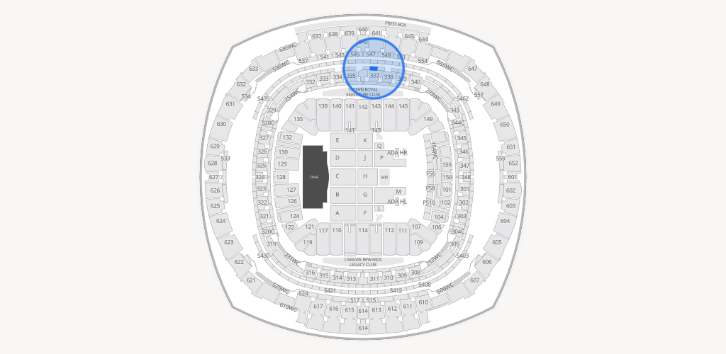 Caesars Superdome Seating Chart