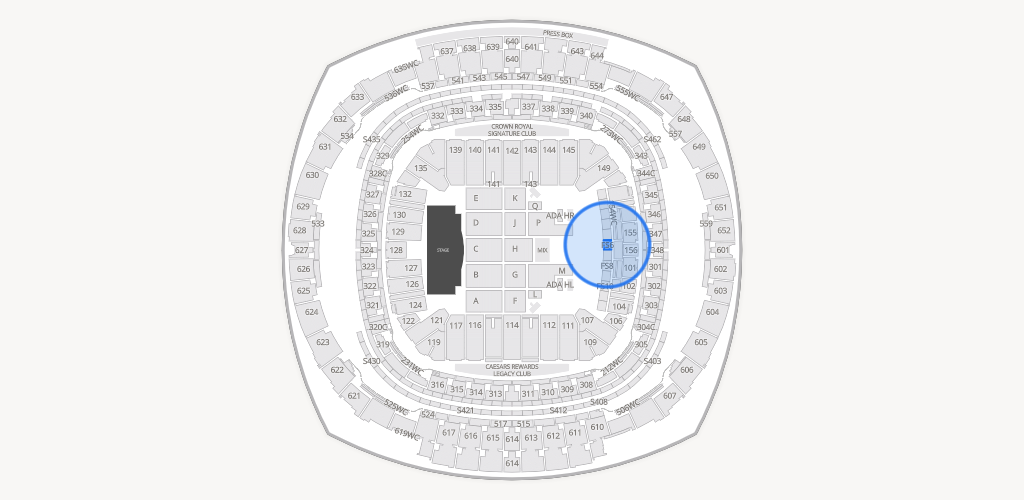 Caesars Superdome Seating Chart