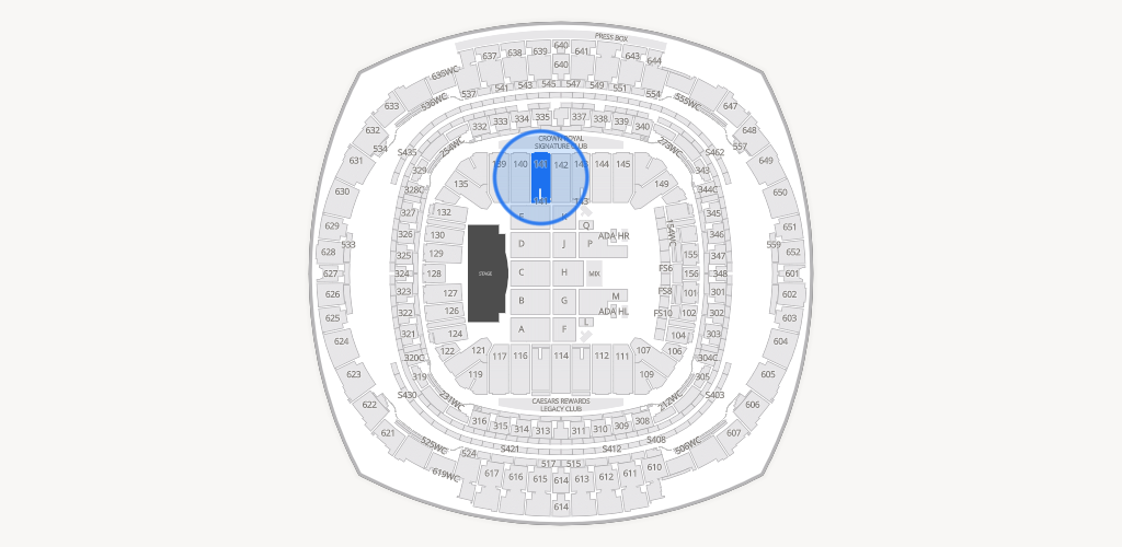Caesars Superdome Seating Chart