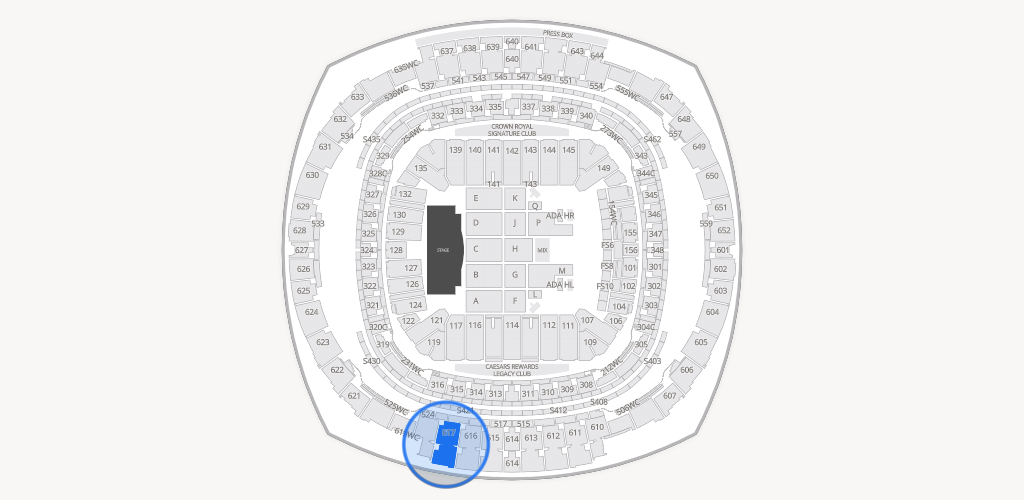 Caesars Superdome Seating Chart