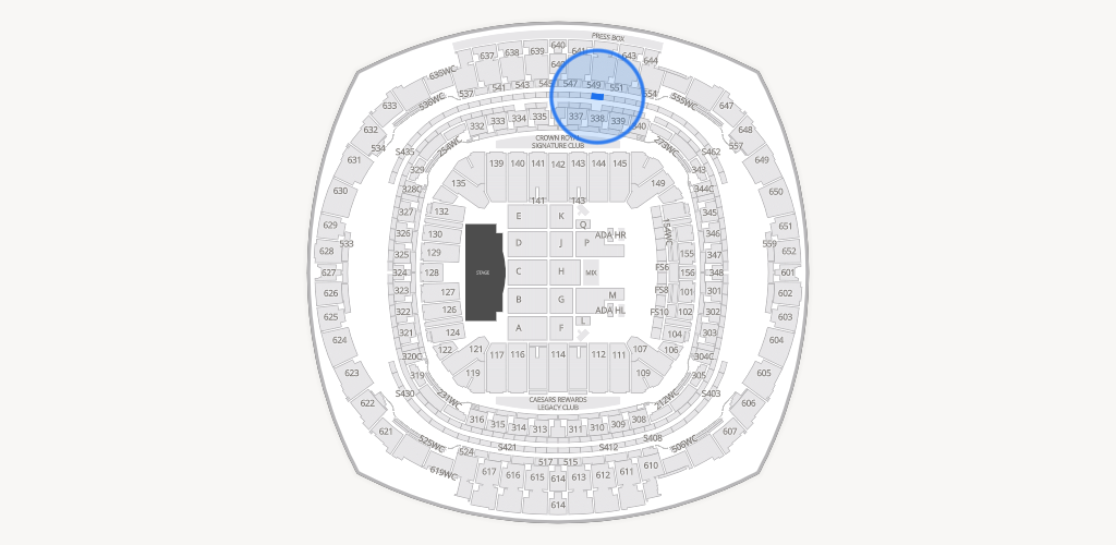 Caesars Superdome Seating Chart