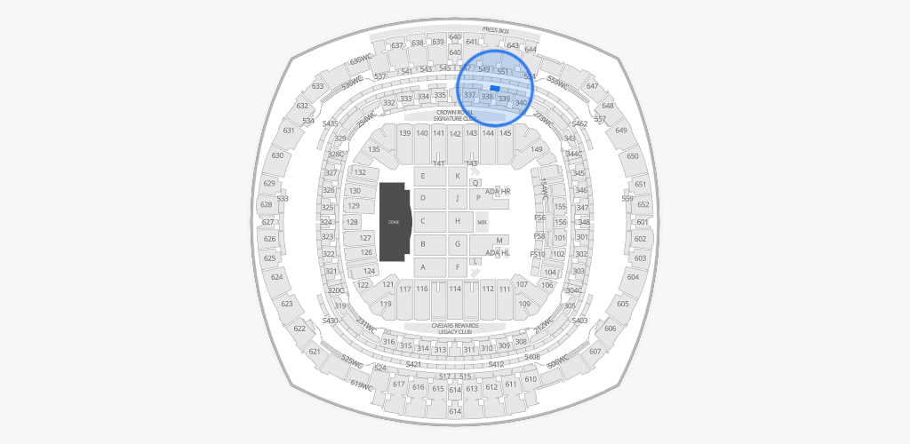 Caesars Superdome Seating Chart