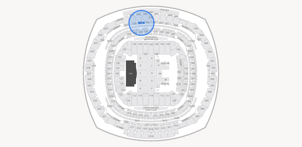 Caesars Superdome Seating Chart