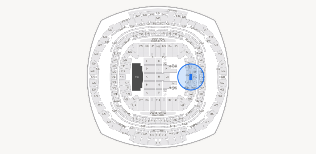 Caesars Superdome Seating Chart
