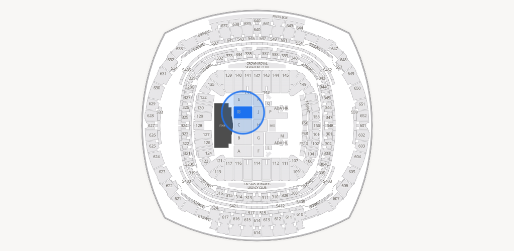 Caesars Superdome Seating Chart