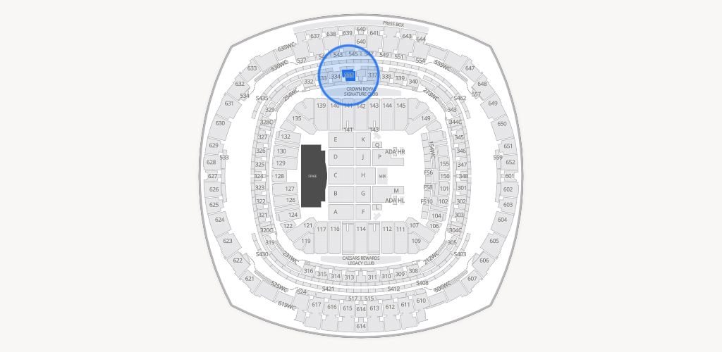 Caesars Superdome Seating Chart