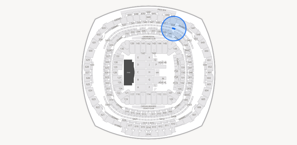Caesars Superdome Seating Chart