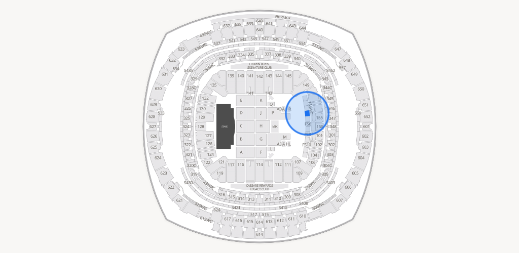 Caesars Superdome Seating Chart