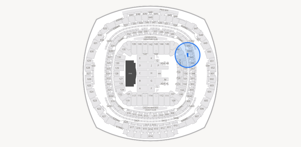 Caesars Superdome Seating Chart