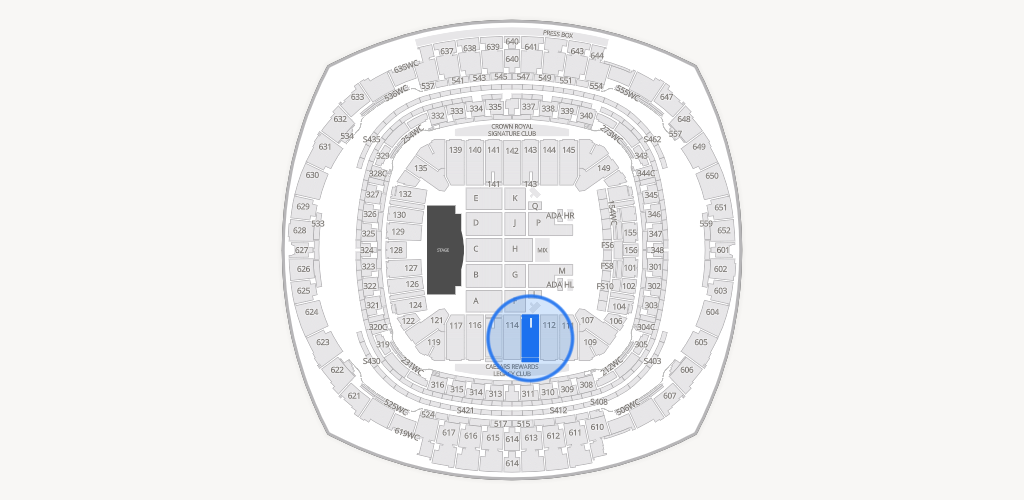 Caesars Superdome Seating Chart