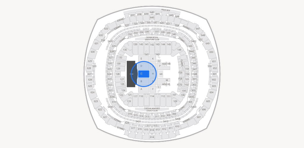 Caesars Superdome Seating Chart