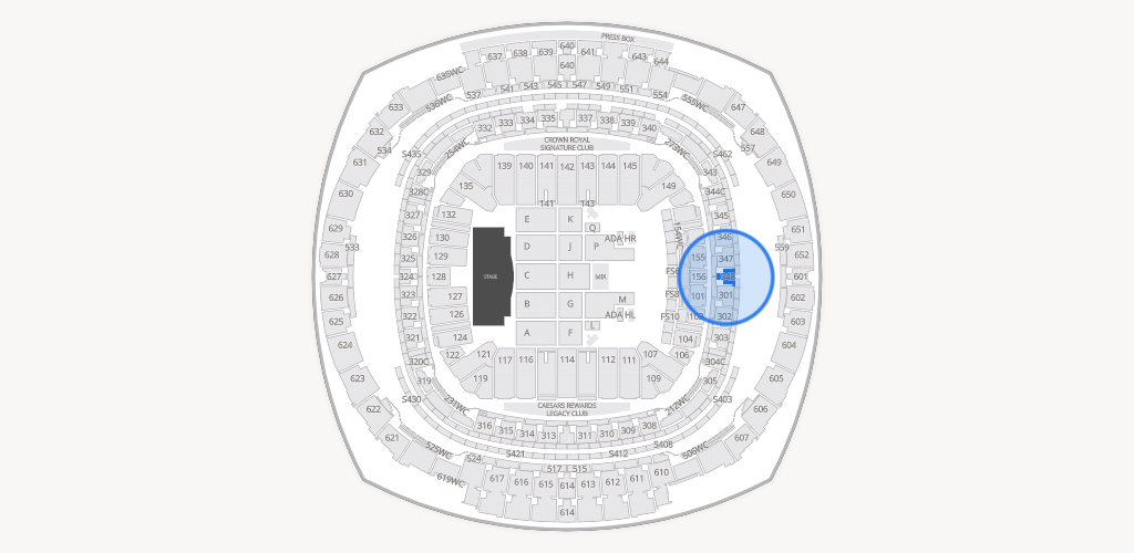 Caesars Superdome Seating Chart