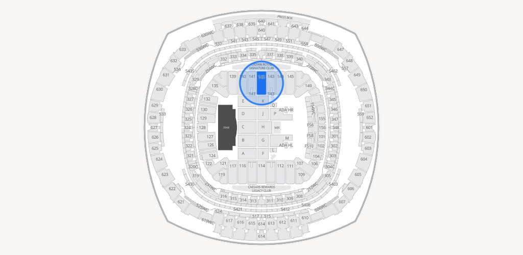 Caesars Superdome Seating Chart