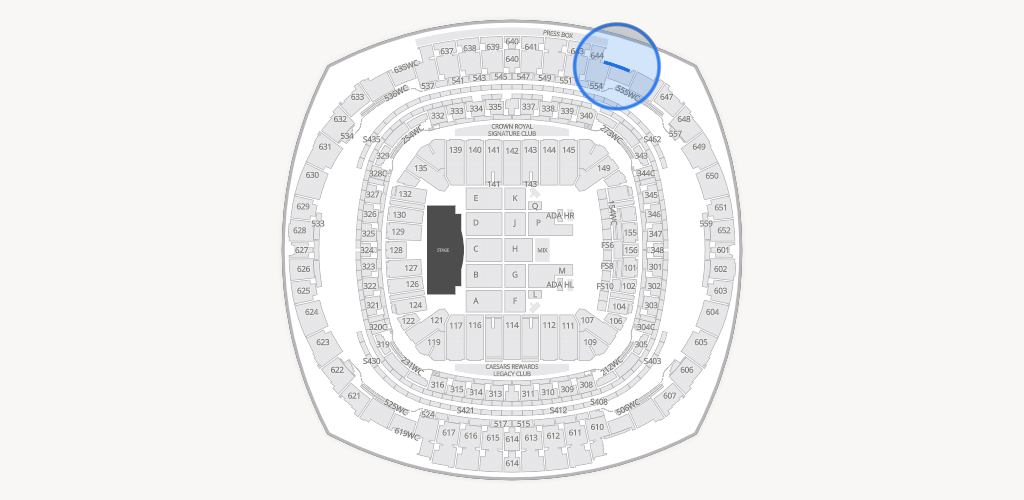 Caesars Superdome Seating Chart