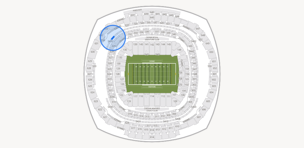 Caesars Superdome Seating Chart