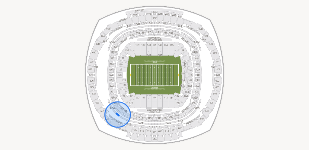 Caesars Superdome Seating Chart