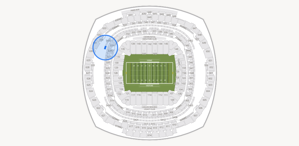 Caesars Superdome Seating Chart