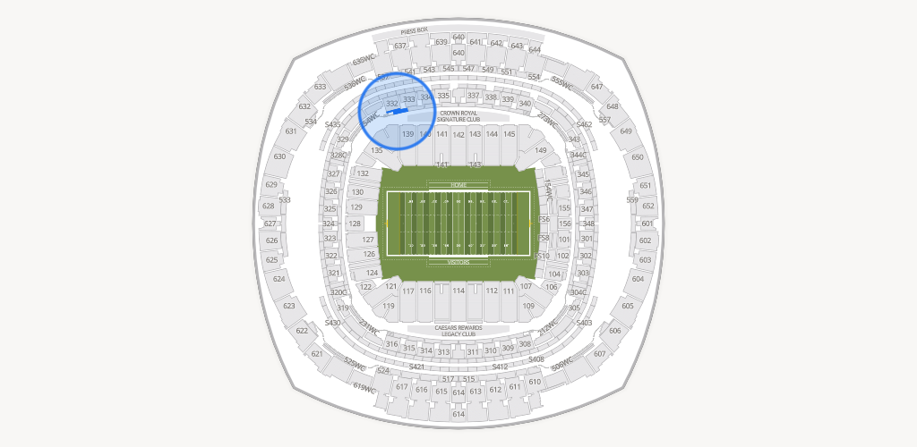 Caesars Superdome Seating Chart