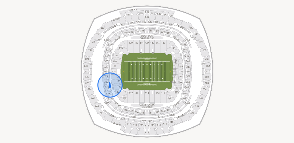Caesars Superdome Seating Chart