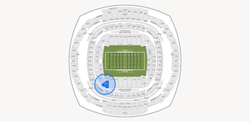 Caesars Superdome Seating Chart