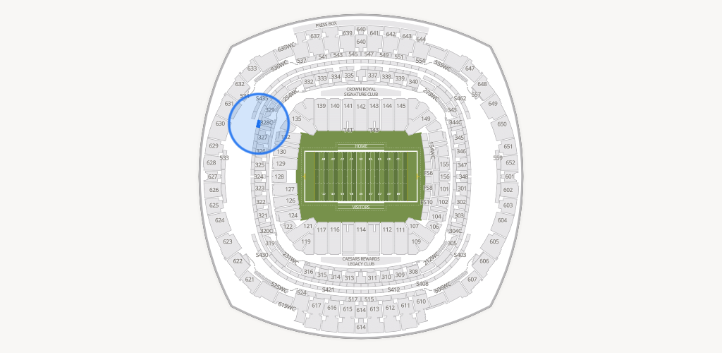 Caesars Superdome Seating Chart