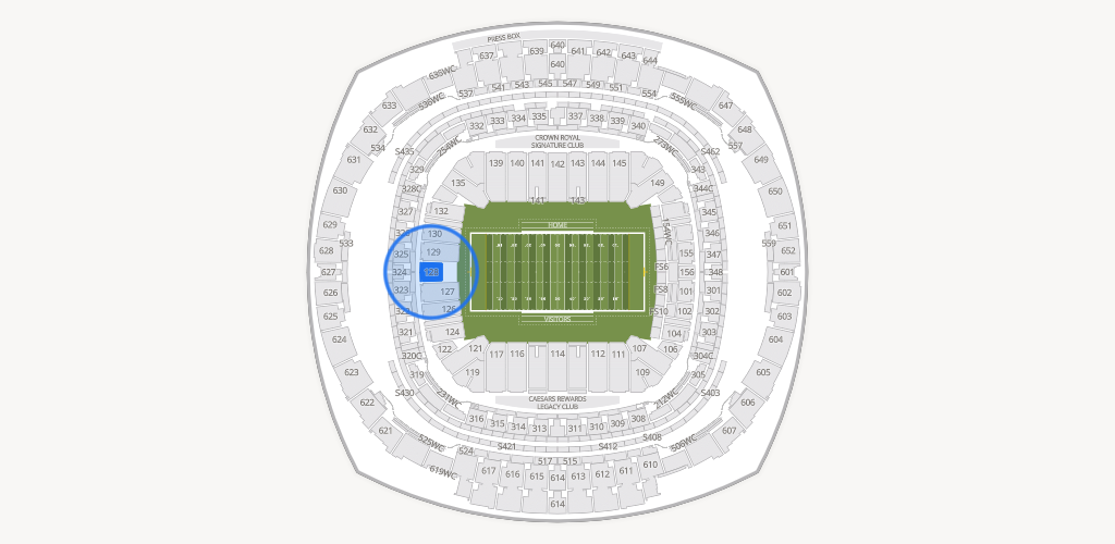 Caesars Superdome Seating Chart