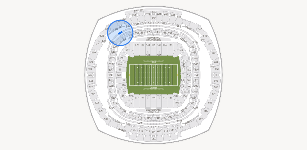 Caesars Superdome Seating Chart
