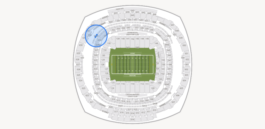 Caesars Superdome Seating Chart